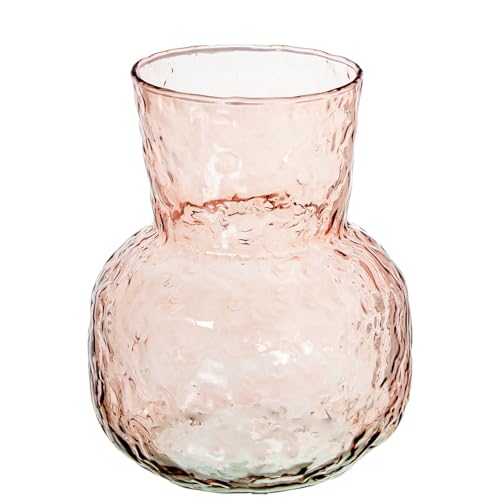 Tischvase, Glas, Rosa, 16 x 16 x 20 cm Tischvase, Glas, Rosa, 16 x 16 x 20 cm von DRW
