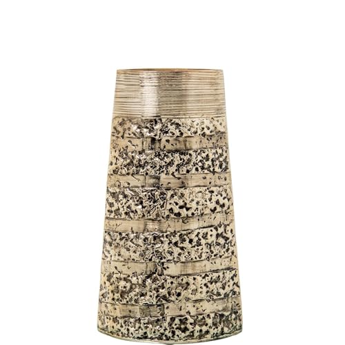 Tischvase, Metall, Aluminium, Gold, 17 x 10 x 30 cm Tischvase, Metall, Aluminium, Gold, 17 x 10 x 30 cm von DRW