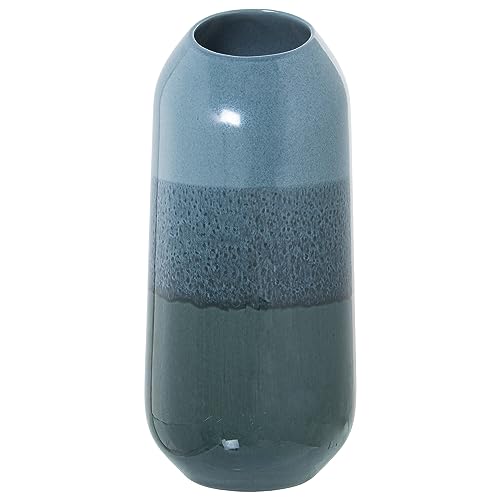 Tischvase aus Keramik, dreifarbig, Blau, 17 x 37 cm Tischvase aus Keramik, dreifarbig, Blau, 17 x 37 cm von DRW