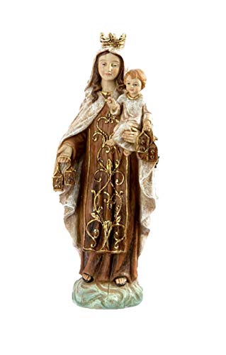 Virgin del Carmen Figur Kunstharz Holz (31 cm) von DRW