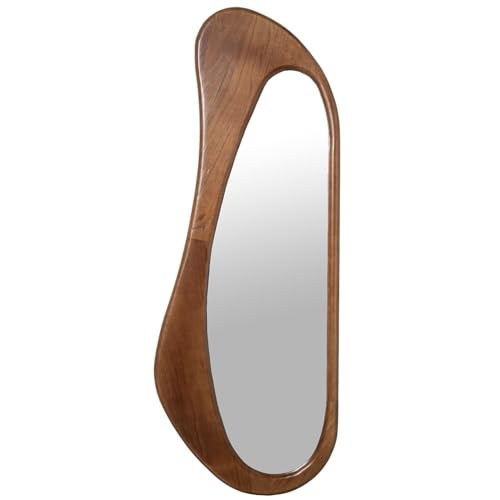 Wandspiegel in Form von MDF-Holz in Eiche, 60 x 3 x 157 cm von DRW