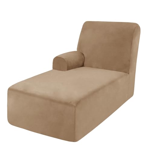DRXRD Einzelarm -Chaise Lounge Cover - Chaise Stuhl Slipcover - Lounge -Sofa -Abdeckung - Weiche Samt -Schecks - 1 -teilige Form Fit Chase Covers Genuine Leather Left DRXRD Einzelarm -Chaise Lounge Cover - Chaise Stuhl Slipcover - Lounge -Sofa -Abdeckung - Weiche Samt -Schecks - 1 -teilige Form Fit Chase Covers Genuine Leather Left von DRXRD
