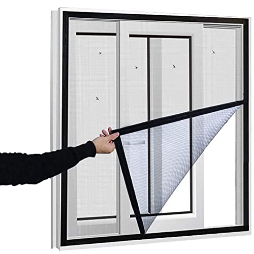 55x155cm Fliegengitter Fenster Insektenschutz & Mückenschutz für Fenster zum Einhängen Fliegenschutzgitter UV-beständig von DRYFAL