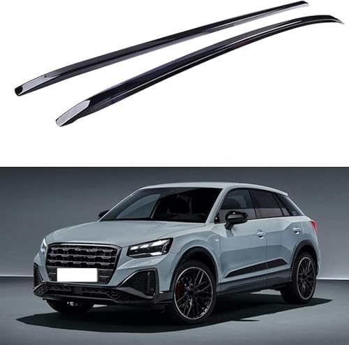 DRYFAL 2 Stück Auto Dachträger Längsstange für Audi Q2 Q2L 2018-2020 Aluminium Dachträger Vertikale Stange Transport Reisezubehör von DRYFAL