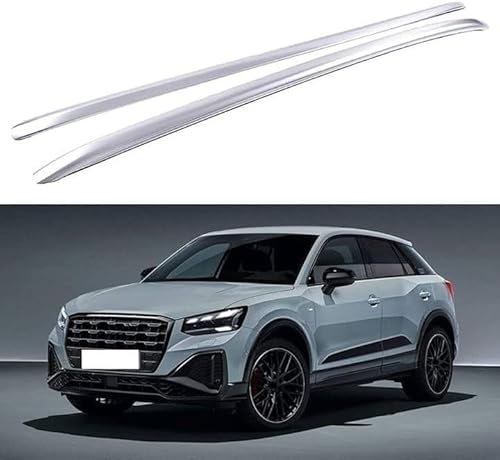 DRYFAL 2 Stück Auto Dachträger Längsstange für Audi Q2 Q2L 2018-2023 Aluminium Dachträger Vertikale Stange Transport Reisezubehör von DRYFAL