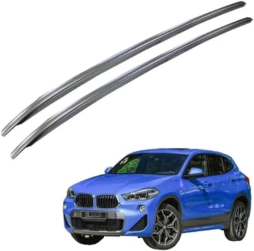 DRYFAL 2 Stück Auto Dachträger Längsstange für BMW X2 F39 2018-2021 Aluminium Dachträger Vertikale Stange Transport Reisezubehör von DRYFAL