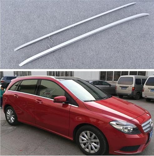 DRYFAL 2 Stück Auto Dachträger Längsstange für Benz B Class W246 B180 B200 2011-2019 Aluminium Dachträger Vertikale Stange Transport Reisezubehör von DRYFAL