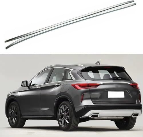 DRYFAL 2 Stück Auto Dachträger Längsstange für Infiniti QX50 2018-2022 Aluminium Dachträger Vertikale Stange Transport Reisezubehör von DRYFAL