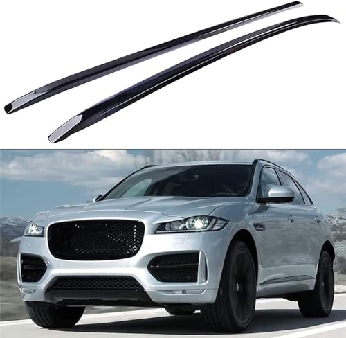 DRYFAL 2 Stück Auto Dachträger Längsstange für Jaguar F Pace 2016-2021 Aluminium Dachträger Vertikale Stange Transport Reisezubehör von DRYFAL