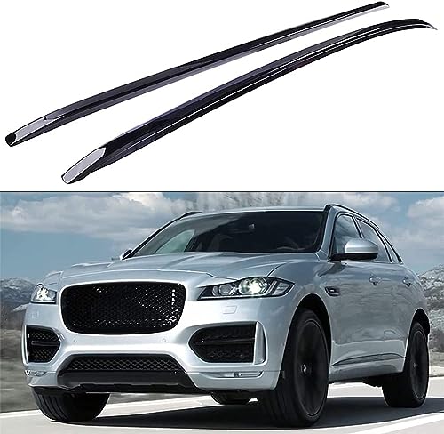 DRYFAL 2 Stück Auto Dachträger Längsstange für Jaguar F-Pace Fpace 2016-2021 Aluminium Dachträger Vertikale Stange Transport Reisezubehör von DRYFAL