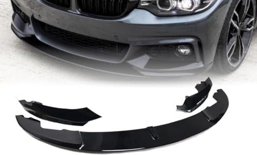 DRYFAL Frontlippe Spoiler für BMW 4er 2014–2019 28i 430i 425d 430d 435i 440i 435d 440d Auto Frontstoßstange Splitter Lip Spoiler Frontspoiler Protector Kits Frontspoilerlippe von DRYFAL