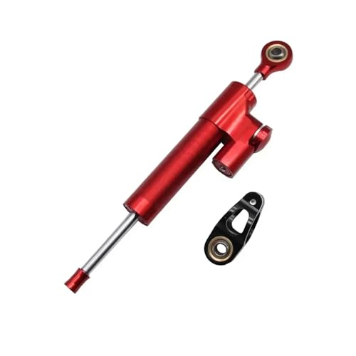 DRYIUBVF Kompatibel Mit CB650 Motorrad-Lenkungsdämpfer, Verstellbarer Griff-Stabilisator-Halterungssatz, Universell Lenkungsdämpfer Motorr(Red) von DRYIUBVF