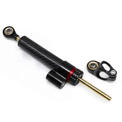 DRYIUBVF Kompatibel Mit Yamaha Für Ducati Motorrad Lenkungsdämpfer Stabilisatorhalterung Lenkerstabilisator Kit Verstellbar Universell Lenkungsdämpfer Motorr(Black) von DRYIUBVF