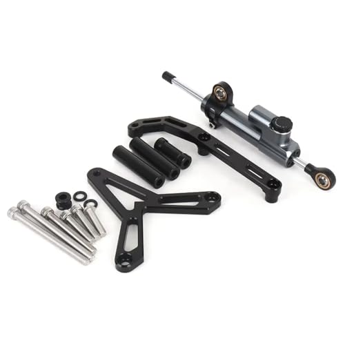 DRYIUBVF Kompatibel Mit Yamaha Für Tracer 9 Für Tracer 900 GT 2021 2022 2023 Motorrad Lenkungsdämpfer Stabilisator Halterungssatz Universal Lenkungsdämpfer Motorr(Gray) von DRYIUBVF