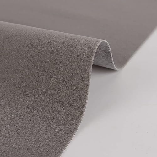 selbstklebender Samtstoff beflockter Stoff（100x148cm）für Schmuckkästchen-Auskleidung DIY Kunst und Handwerk Futter für Geschenkboxen einfarbiger Wandstoff(Color:5 gray) von DRYNDA