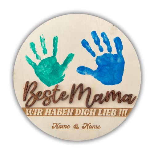 DRYSSON DIY Geschenk für Mama zum Muttertag Mutti Muttertagsgeschenk individuell personalisiert Kinder Holz Hand personalisiertes individuelles Oma von DRYSSON