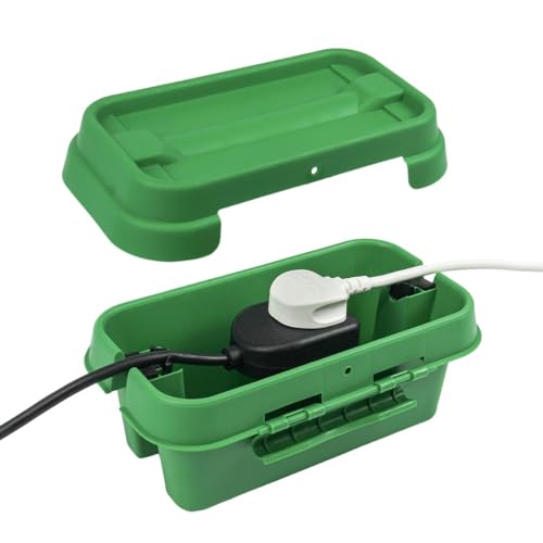DRiBOX IP55 Wetterfester Anschlusskasten für den Außenbereich Stromkabelgehäuse für Weihnachtsbeleuchtung, Zeitschaltuhren, Verlängerungskabel, Kabelrollen, Transformatoren (Klein, Grün) DRiBOX IP55 Wetterfester Anschlusskasten für den Außenbereich Stromkabelgehäuse für Weihnachtsbeleuchtung, Zeitschaltuhren, Verlängerungskabel, Kabelrollen, Transformatoren (Klein, Grün) von DRiBOX
