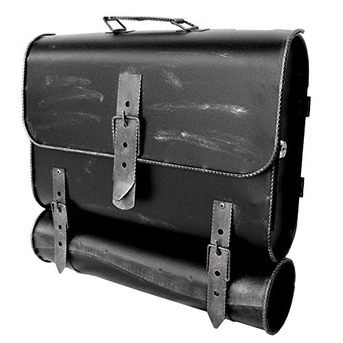 Briefkasten Unikat Antik-Look Schulranzen - Design Schultasche mit Zeitungsrolle Handarbeit Wandbriefkasten abschließbar robust und praktisch Silber - Antik (Öffnung rechst) von tierlando