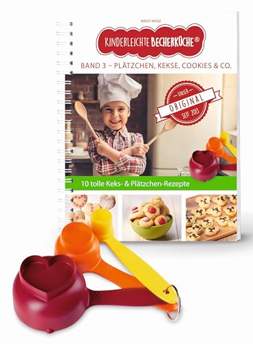 Kinderleichte Becherküche Band 5- 3 Messbecher und ein Rezeptbuch mit 10 Rezepten, Plätzchen, Kekse, Cookies und Co. Bekannt aus Die Höhle der Löwen: ... Backen und Kochen für Kinder ab 3 Jahren) von DS Produkte