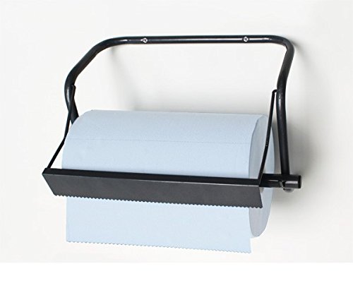 Metall Wand - Papierrollenhalter 40 cm - Putztuchrollen-Wandhalter 51x22x36 cm in Vollmetallausführung von DS
