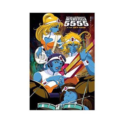 Anime Interstella 5555 2 Leinwand-Poster, Schlafzimmer, Dekoration, Sport, Landschaft, Büro, Raumdekoration, Geschenk, 30 x 45 cm, ohne Rahmen: Anime Interstella 5555 2 Leinwand-Poster, Schlafzimmer, Dekoration, Sport, Landschaft, Büro, Raumdekoration, Geschenk, 30 x 45 cm, ohne Rahmen: von DSADASD