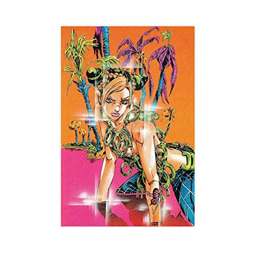 Anime JoJo's Bizarre Adventure Stone Ocean Jolyne Cujoh 1 Leinwand-Poster, Wandkunst, Deko, Gemälde für Wohnzimmer, Schlafzimmer, Dekoration, 30 x 45 cm, ohne Rahmen: von DSADASD