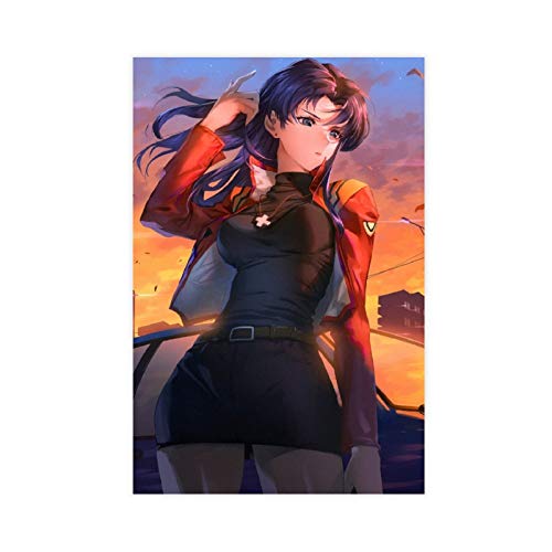 Anime Misato Katsuragi Neon Genesis Evangelion 9 Leinwand-Poster, Schlafzimmer, Dekoration, Sport, Landschaft, Büro, Raumdekoration, Geschenk, 50 x 75 cm, ohne Rahmen: Anime Misato Katsuragi Neon Genesis Evangelion 9 Leinwand-Poster, Schlafzimmer, Dekoration, Sport, Landschaft, Büro, Raumdekoration, Geschenk, 50 x 75 cm, ohne Rahmen: von DSADASD