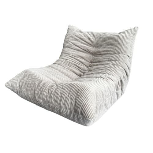 DSAFHIU Sitzsack for Erwachsene, Caterpillar Lazy Sofa, mit hochdichtem, bequemem Schaumstoff for Wohnzimmer, Schlafzimmer.(Beige) von DSAFHIU