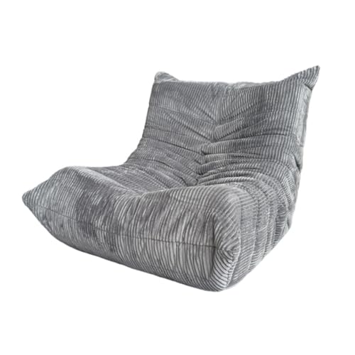 DSAFHIU Sitzsack for Erwachsene, Caterpillar Lazy Sofa, mit hochdichtem, bequemem Schaumstoff for Wohnzimmer, Schlafzimmer.(Dark Gray) von DSAFHIU