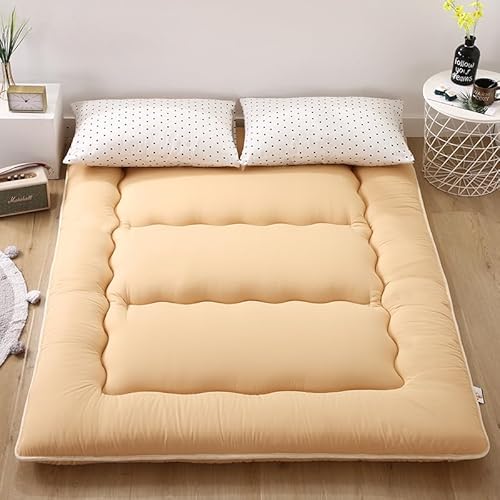 DSAoTeng Japanische Futon-Matratze, bedruckte Einzelgröße, dicke, faltbare Tatami-Matratze, aufrollbare, gesteppte Isomatte, tragbarer Boden-Futon für Wohnzimmer, Schlafzimmer, Gästebett (31,90 x 200 von DSAoTeng