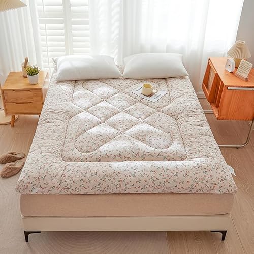Japanische dicke Bodenmatratze, weiche Baumwolle, faltbare Tatami-Isomatte, kariert, Cartoon-Druck, tragbare Futon-Matratzenauflage für Schlafsaal, Gästezimmer, Camping, Heimgebrauch (#12, 150 x 200 Japanische dicke Bodenmatratze, weiche Baumwolle, faltbare Tatami-Isomatte, kariert, Cartoon-Druck, tragbare Futon-Matratzenauflage für Schlafsaal, Gästezimmer, Camping, Heimgebrauch (#12, 150 x 200 von DSAoTeng