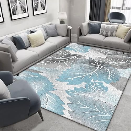 Teppich mit Pflanzen und Blumen, moderner botanischer Blumen-Teppich, weicher Kristallsamt, rechteckig, waschbar, rutschfest, Akzentmatte für Wohnzimmer, Schlafzimmer, Nachttisch, Küche, Büro Teppich mit Pflanzen und Blumen, moderner botanischer Blumen-Teppich, weicher Kristallsamt, rechteckig, waschbar, rutschfest, Akzentmatte für Wohnzimmer, Schlafzimmer, Nachttisch, Küche, Büro von DSAoTeng