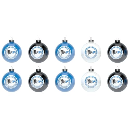 Arminia Bielefeld Weihnachtskugeln Christbaumkugeln Weihnachten 10er Set von DSC ARMINIA BIELEFELD