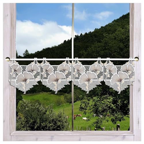 DSD Design-Studio Drechsler Feenhaus-Scheibengardine Giovanni Ginko aus Echter Plauener Spitze Moderne Spitzengardine 22 x 92 cm DSD Design-Studio Drechsler Feenhaus-Scheibengardine Giovanni Ginko aus Echter Plauener Spitze Moderne Spitzengardine 22 x 92 cm von DSD Design-Studio Drechsler