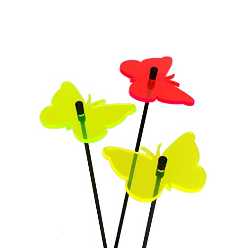 Sun Catcher Garden Decor Sonnenfänger 3 Kleinen leuchtenden Schmetterlinge Besondere Garten Dekoration für Garten Balkon Terrasse Geschenk, Farbe:rot/gelb/grün Sun Catcher Garden Decor Sonnenfänger 3 Kleinen leuchtenden Schmetterlinge Besondere Garten Dekoration für Garten Balkon Terrasse Geschenk, Farbe:rot/gelb/grün von Sun Catcher Garden Decor