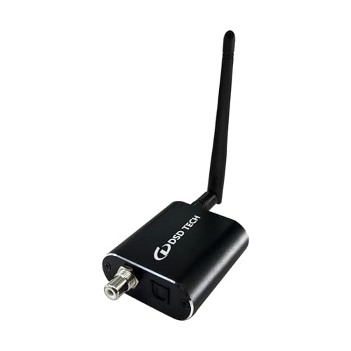 DSD TECH SH-AB10A Bluetooth-Audio-Empfänger-Adapter, unterstützt Bluetooth 5.1 und USB C auf Koaxial Toslink Spdif von DSD TECH