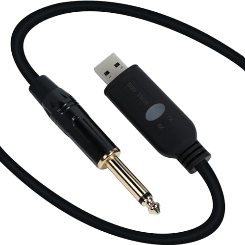 DSD TECH SH-AU20B USB zu 6.35mm Aufnahme-Audiokabel Unterstützt 96Khz 24Bit Sampling Rate DSD TECH SH-AU20B USB zu 6.35mm Aufnahme-Audiokabel Unterstützt 96Khz 24Bit Sampling Rate von DSD TECH