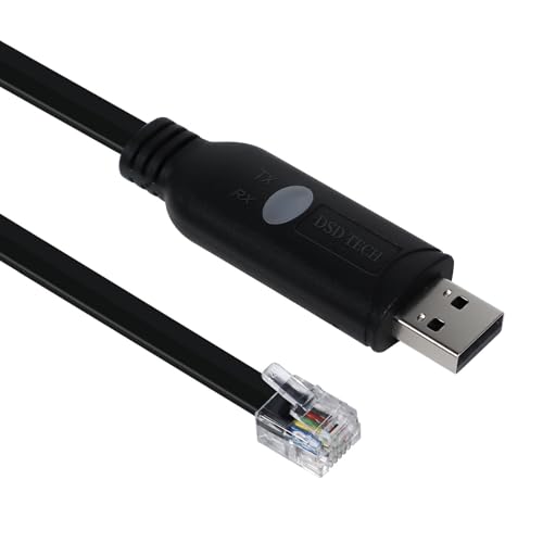 DSD TECH SH-RJ12K USB to RJ12 RS232 Serial Cable with FTDI Chip for ESA Plex-COM2 Bridge EXP-4 DSD TECH SH-RJ12K USB to RJ12 RS232 Serial Cable with FTDI Chip for ESA Plex-COM2 Bridge EXP-4 von DSD TECH
