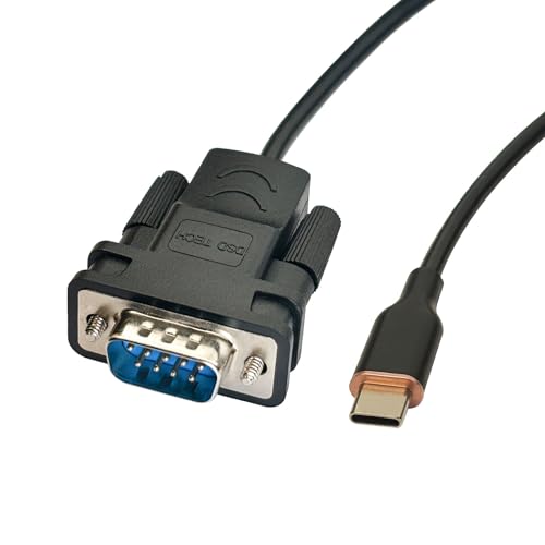 DSD TECH SH-RS232M USB-C auf RS232 DB9 Serielles Kabel mit FTDI-Chip für Windows Linux Mac von DSD TECH
