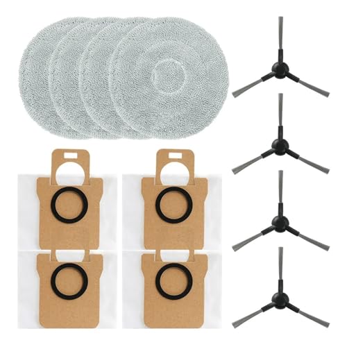 DSDBDNN 1 Set Mopptuch Staubbeutel Seitenbürste Kompatibel mit JONR Kompatibel mit P20 PRO Ersatzzubehör Staubbeutelzubehör(A set) von DSDBDNN