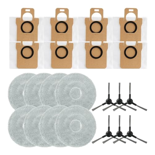 DSDBDNN 1 Set Mopptuch Staubbeutel Seitenbürste Kompatibel mit JONR Kompatibel mit P20 PRO Ersatzzubehör Staubbeutelzubehör(B set) von DSDBDNN