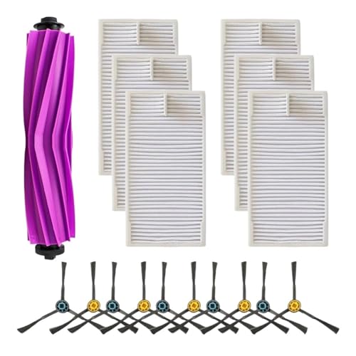 DSDBDNN Hauptbürsten-Seitenbürstenfilter, kompatibel mit Eureka E20 Plus Staubsaugerteil, Hauptbürsten-Seitenbürstenfilter, Haushaltsgerätezubehör(B) von DSDBDNN
