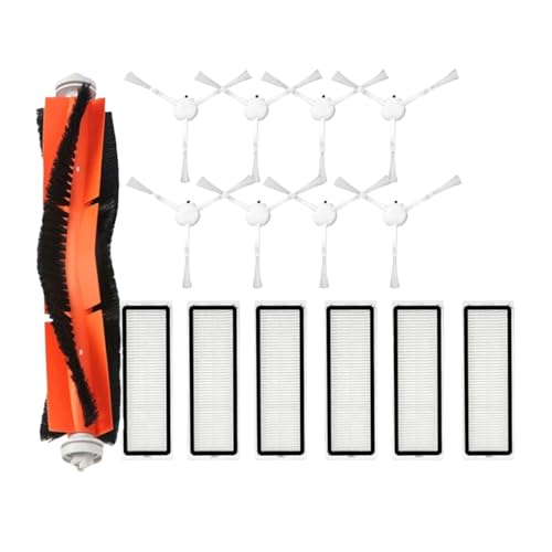 DSDBDNN Kompatibel mit Ersatzteilen for den Hauptseitenbürsten-Hepa-Filter von Xiaomi Bot D10 Plus RLS3D/Z10 Pro/L10 Plus von DSDBDNN