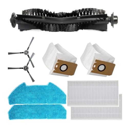 DSDBDNN Komplettes Reinigungsset, kompatibel mit dem Roboterstaubsauger Redkey R10, inklusive Seitenbürsten, Wischtüchern, Filter und Staubbeuteln for mehr Leistung von DSDBDNN