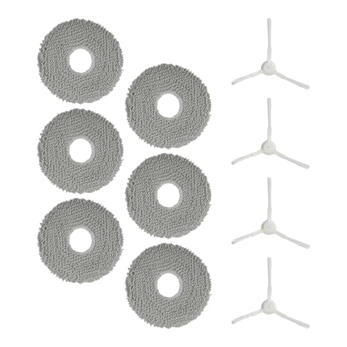 DSDBDNN Seitenbürsten-Mopptuch-Set mit Mopptuch-Wischtuch aus Kunststoff + Nylon + Filterpapier + Mikrofaser, kompatibel mit Everybot Q9 Roboter-Staubsaugerteil DSDBDNN Seitenbürsten-Mopptuch-Set mit Mopptuch-Wischtuch aus Kunststoff + Nylon + Filterpapier + Mikrofaser, kompatibel mit Everybot Q9 Roboter-Staubsaugerteil von DSDBDNN