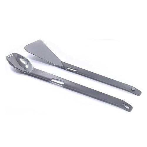 DSDGVDFBV Silber, All-In-One Zange Aus Titan, Minimalistisch Camping Zange Und Pfannenwender Multi-Utensilien Für Camping BBQ Grill Kochen Im Freien Backpacking von DSDGVDFBV