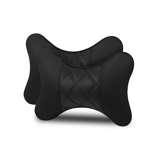 DSEEAK 2 Stück Auto Kopfstütze, für Hyundai i10 i20 i30 i40 ix20 ix25 ix35 ix55 HB20 Memory Foam Auto Nackenkissen Abnehmbarem AutoSitz Kopfstütze Bequeme Nackenstütze Kopfkissen,F von DSEEAK