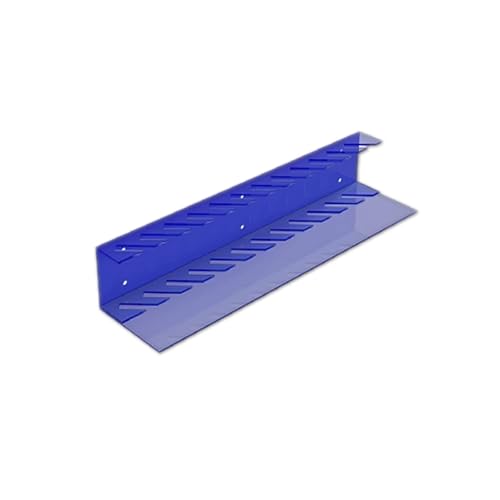 Acryl Kleine Einzelhandel präsentationsständer, Bodenfliesen-Fliesendisplay Ständer, Musterständer für Porzellanfliesenproben, Holzplatten Baumaterialien Ausstellungsständer(Blauw,Depth 25cm) von DSEWTEZXI