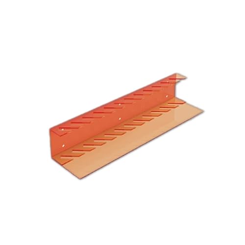 Acryl Kleine Einzelhandel präsentationsständer, Bodenfliesen-Fliesendisplay Ständer, Musterständer für Porzellanfliesenproben, Holzplatten Baumaterialien Ausstellungsständer(Orange,Depth 20cm) von DSEWTEZXI