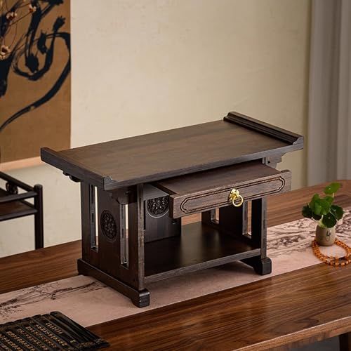 Altartisch for Kirchen, Retro-Tempel-Altar, Wohndeko-Tisch for Buddha-Statuen, Meditationsschrein, for buddhistische Instrumente und Statuen. Altartisch for Kirchen, Retro-Tempel-Altar, Wohndeko-Tisch for Buddha-Statuen, Meditationsschrein, for buddhistische Instrumente und Statuen. von DSEWTEZXI